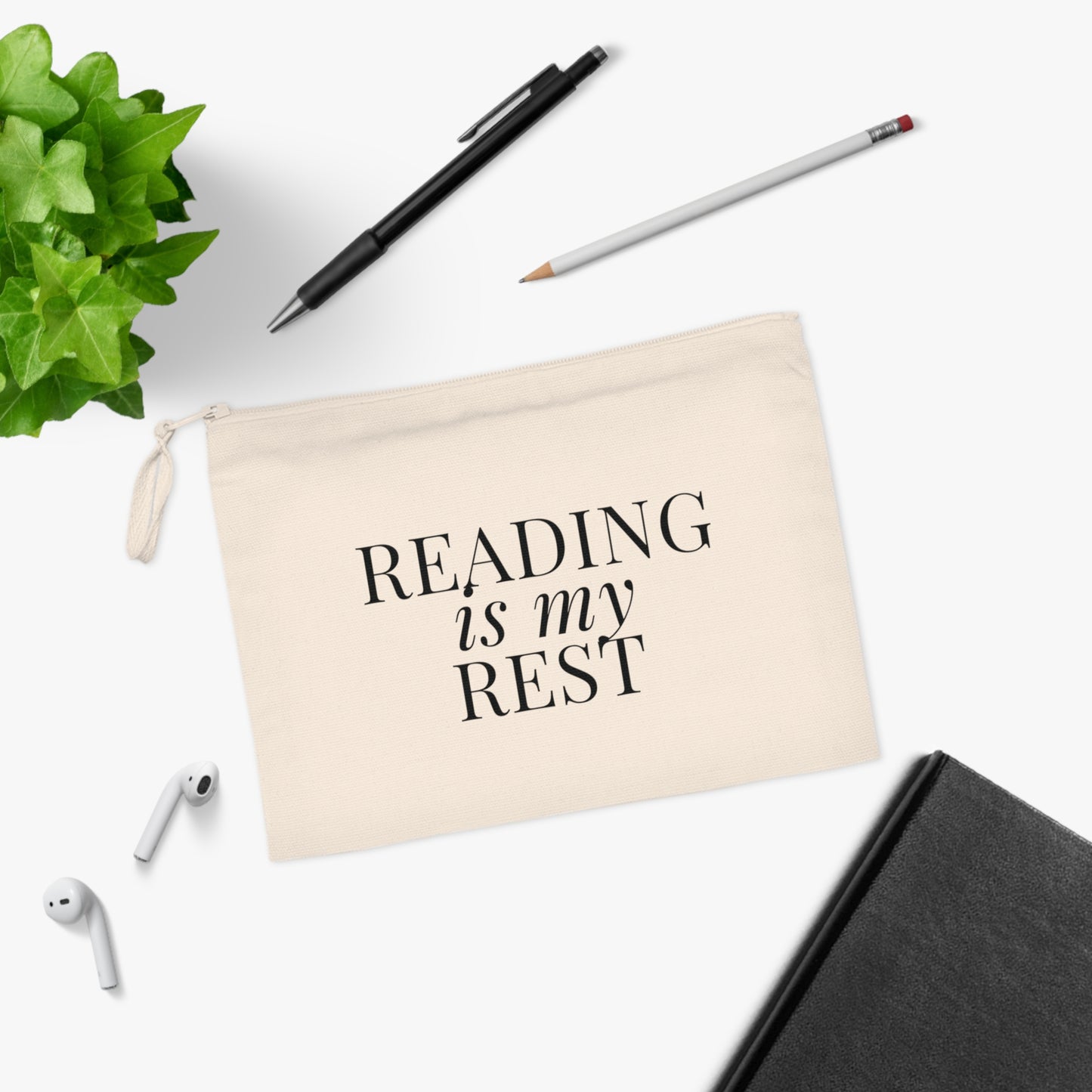 Reading is my Rest Catch-All Pouch